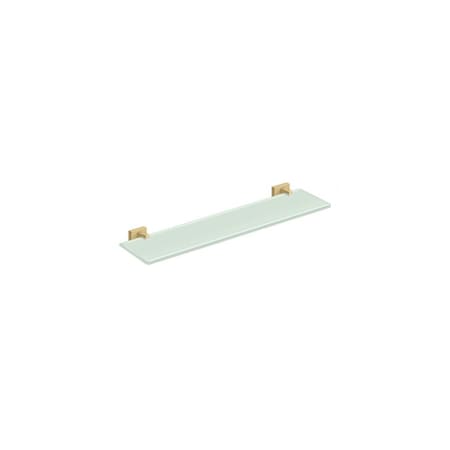 Deltana 22 Glass Shelf 55D Series Satin Brass Finish 55D2015-4